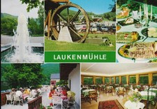 Reklamekarte der Gaststätte "Laukenmühle" im Wispertal bei Lorch am Rhein