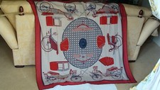  Hermes Kaschmir/Seide Schal/Tuch, 144cm Les Voitures a Transformation, Neu + Karton.