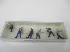 Preiser Spur H0 10418 Figuren Gleisbauarbeiter in OVP