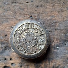 Klingeldeckel Bodenfund Bronze Emil Regel Pausa i.V. Fahrrad Oldtimer um 1920