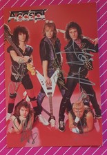 Accept Autogrammkarte Signiert 1985