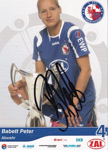Autogramm babett peter - autogramm,