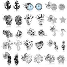 1 Paar Ohr Stecker Edelstahl