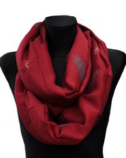 XXL Cotton Loop-Schal Loopschal Halstuch Tuch Schlauchschal  Blätter Feder