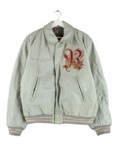 Redskins 90s Vintage Teddy Dragon Jacke Grau L Herren