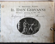Mozart, Don Giovanni, Klavierauszug, Hamburg, Böhme (o. PN), um 1820, beschädigt