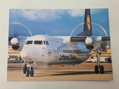 Postkarte lufthansa fokker - postkarte,