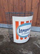 Vintage Langnese Mülleimer