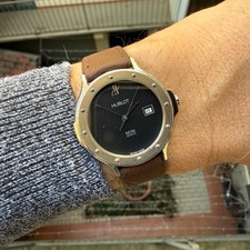 Herrenuhr Hublot MDM Ref: 1401.1 Quarz Stahl 30mm