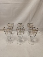 Vintage Kristall Gläser Kelche Golddekor Jacqueline | Schott Zwiesel | 6 Stück
