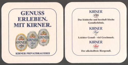 Bierdeckel kirner - bierdeckel,