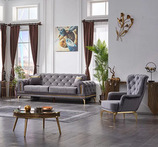 Luxus Sofa 3 Sitzer mit Sessel