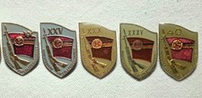 5 Abzeichen 20-40 Jahre DDR