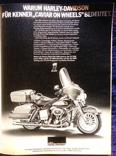 Harley Davidson Electra Glide FLH 1200 Werbung 1977