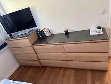 2x Ikea Malm Kommoden,  Eiche weiss lasiert 160x78 und 80x100