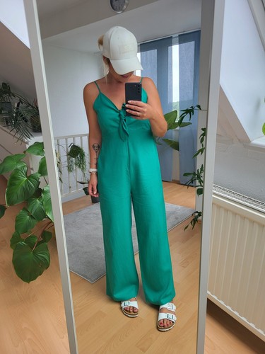 Jumpsuit mango grün - grün, m