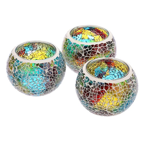 Mosaik glas teelicht - glas,
