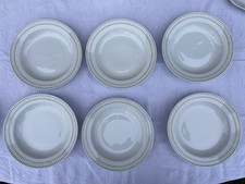 Melitta Porzellan, tiefer Teller, 7. Stk. Hamburg 2002 Rautenkranz Vintage 23,5