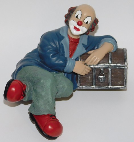 Gilde figur clown mit - mit, truhe