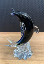 Glasfigur delfin fisch - glasfigur,