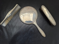  Antikes Frisierset aus 900er Silber Konvolut 3 Teile über 450 Gramm 