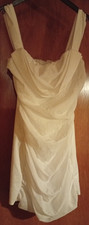 Abendkleid, kurzes Brautkleid in Weiß - Größe L - Länge 87 cm