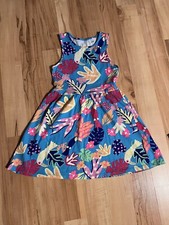 Türkis buntes Trägerkleid