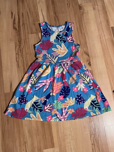 Türkis buntes trägerkleid - türkis,