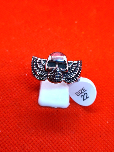 Edelstahl ring biker massiv - edelstahl,