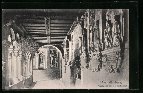 Aschaffenburg kreuzgang aus - kreuzgang,