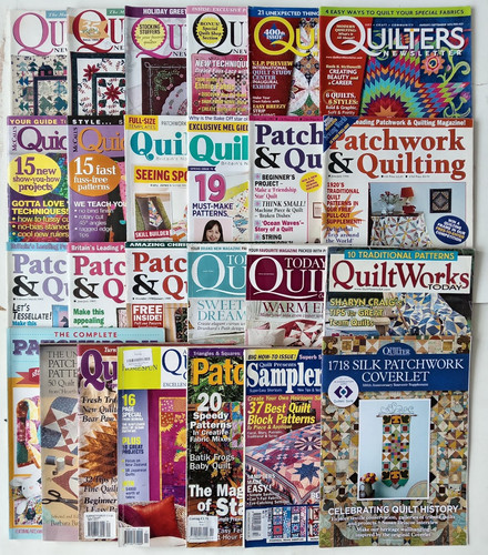 Various quilt magazines - various,