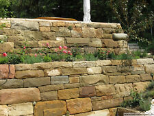 Mauersteine Sandstein, handversetzbar, Höhe ca. 15-25 cm, gebraucht - 1 to