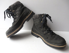 DEI-tex ° coole Schnürboots Gr. 40 schwarz Leder Jungen Schuhe Stiefel Boots