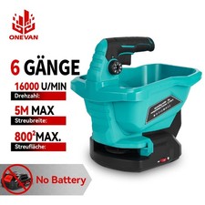 3L Streuwagen Saatgutstreuer Düngerstreuer Schleuderstreuer für Makita Ohne Akku