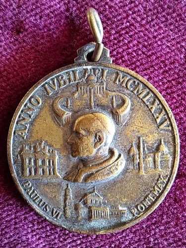 Alte pilger medaille papst - alte,