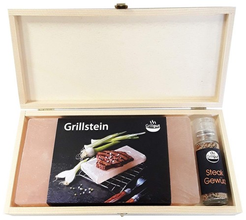 Grillstein salzstein mit - grillstein,