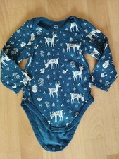 W.new Kinder Body  Gr 92 Body Grün Cotton baby C&A Weihnachten Christmas X-mas