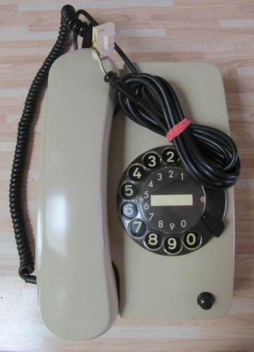 Telefon mit wählscheibe - telefon,