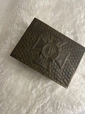 Orig alt Metall Kästchen Etui