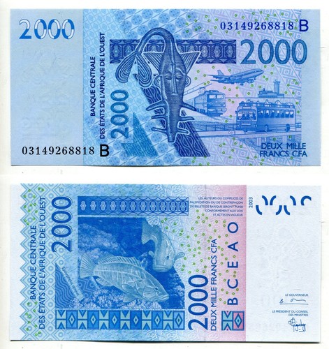 2000 francs west african - francs,