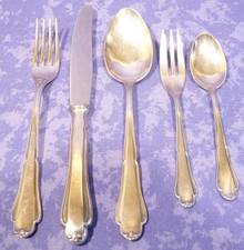 Martin Besteck für 6 Personen 30 Teile 90er Silber Modell Barbara