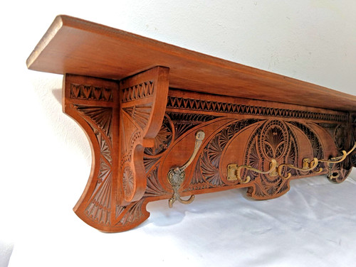 Antike wandgarderobe hutablage - antike,