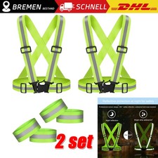 2X Warnweste reflektierende