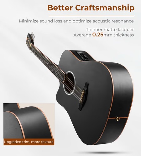 Vangoa linkshänder gitarre - vangoa,