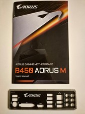 I/O IO Blende Shield für GIGABYTE B450 AORUS M - inkl. Handbuch