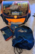 Scout Schulranzen Starship Junge mit Turnbeutel Federmappe Geldbeutel gebraucht