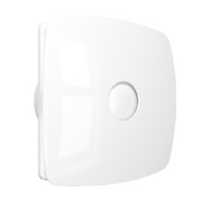 B-WARE WC Ventilator + Timer,  Abluftlüfter, Nachlauf, Rückschlagklappe, 125 mm