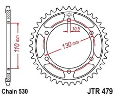 Kettenrad 43 Zähne Teilung