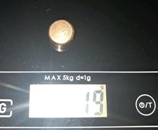 19 Gramm Gold Barren aus Ram &