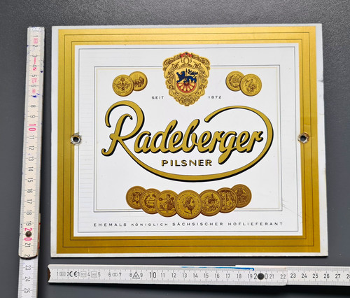 Radeberger pilsner blechschild - radeberger,